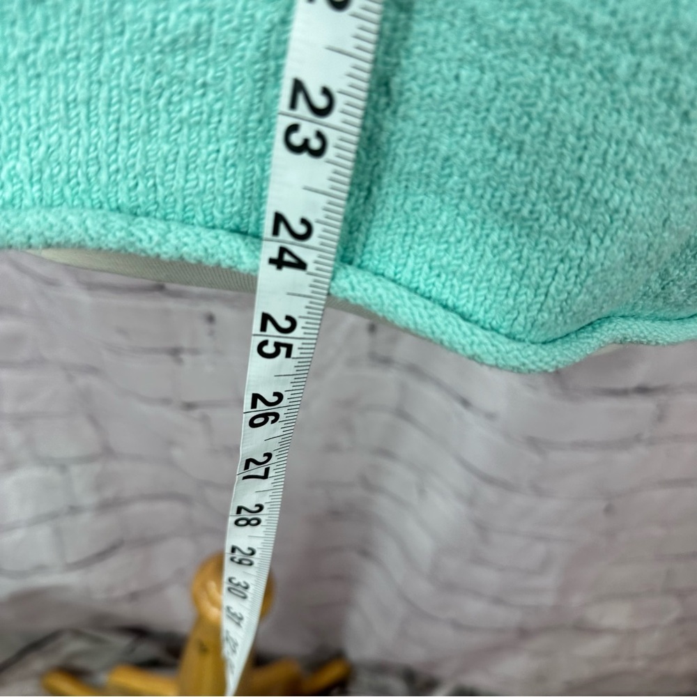 Talbots Mint V-Neck Sweater Womens L layering beach coastal business casual - Picture 4 of 7